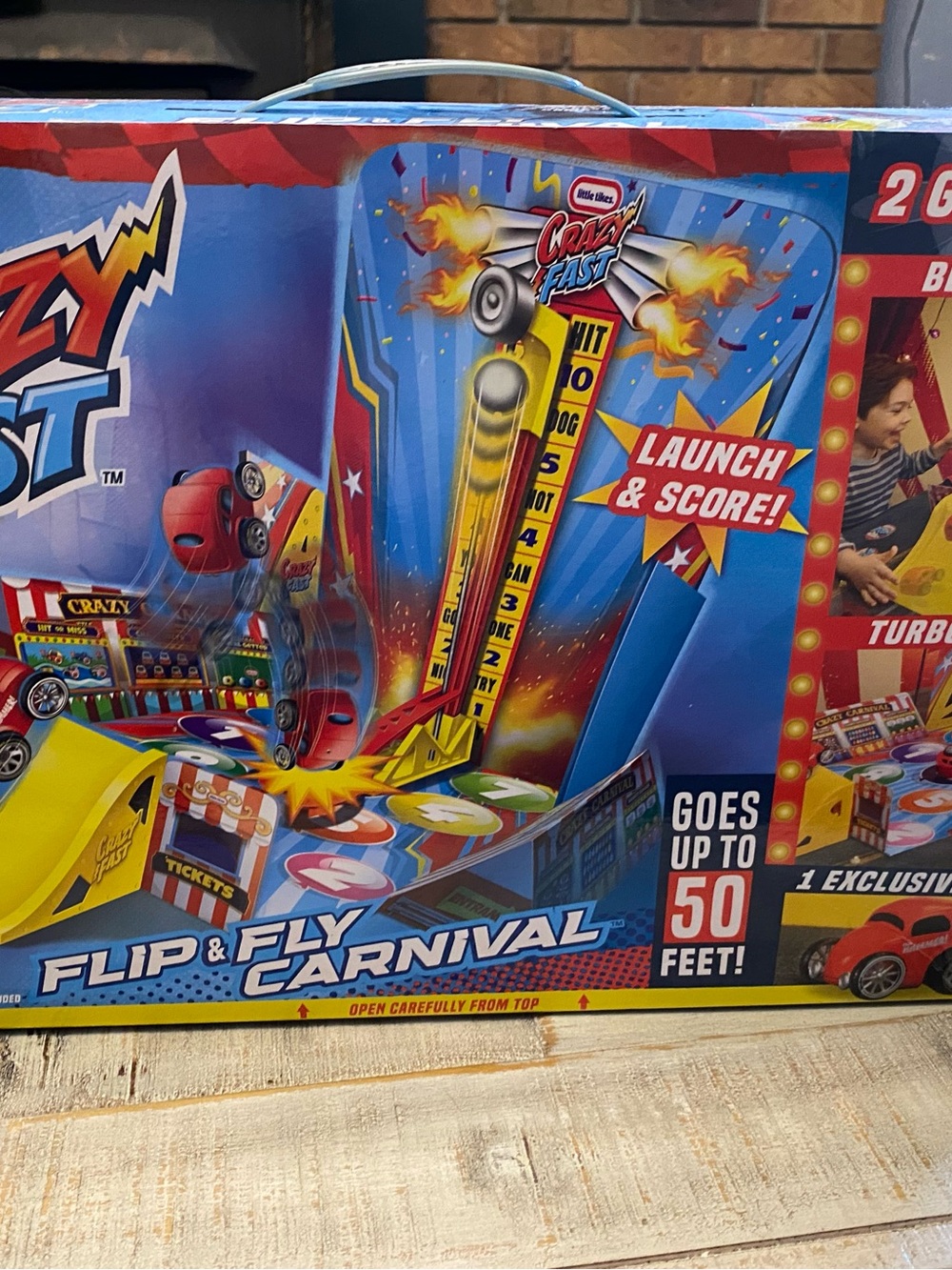 Little Tikes Crazy Fast Flip & Fly Carnival Launch My First Cars
